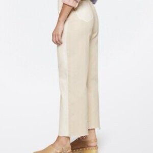 Vigoss Jett Super High Rise Straight Leg Jean in Off White
